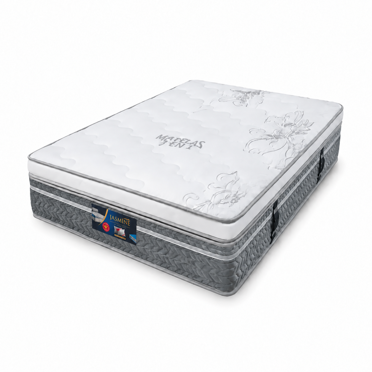 Matelas Jasmine 3 en 1 Gris ABTAL